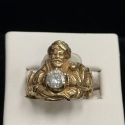 14kt yellow Gold Estate - Genie and Serpents ring