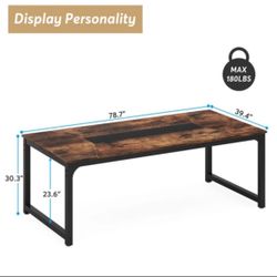 Rectangular Conference Table, 6FT Meeting Seminar Table Computer Desk