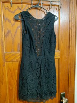 Barely worn Free People black laced dress