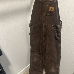 Carhartt Brown Overalls 
