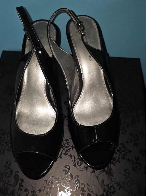 BANDOLINO BLACK Slingback Sz. 9.5 
