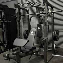PRO SERIES SM-2001 ALL-IN-ONE SMITH MACHINE + FID BENCH
