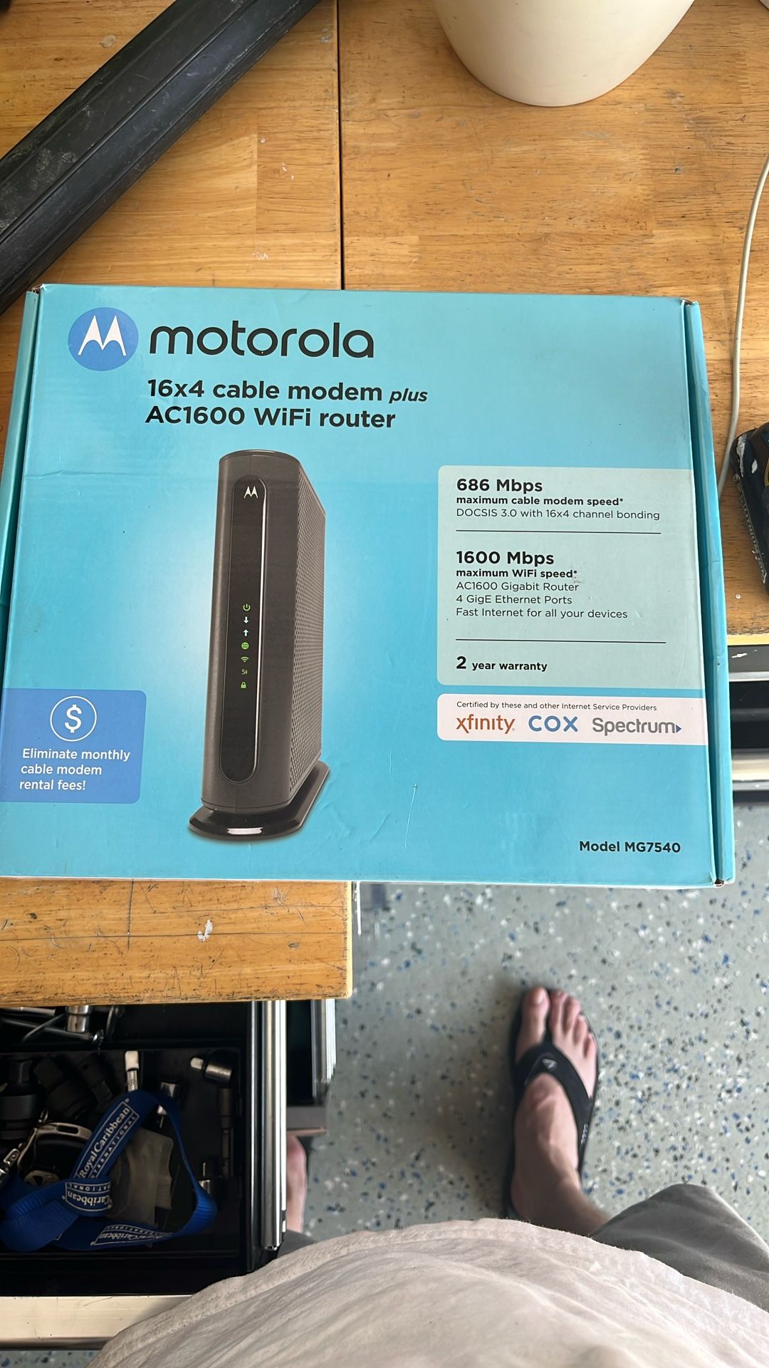Motorola Router And Modem Combo Model Mg 7540