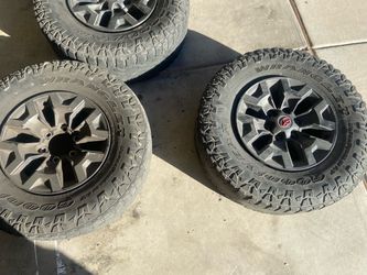 Toyota TRD Wheels with Goodyear Wrangler Tires – Set of 4