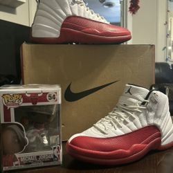 Jordan 12 Cherry Sz 9.5 Authentic In HALTOM 