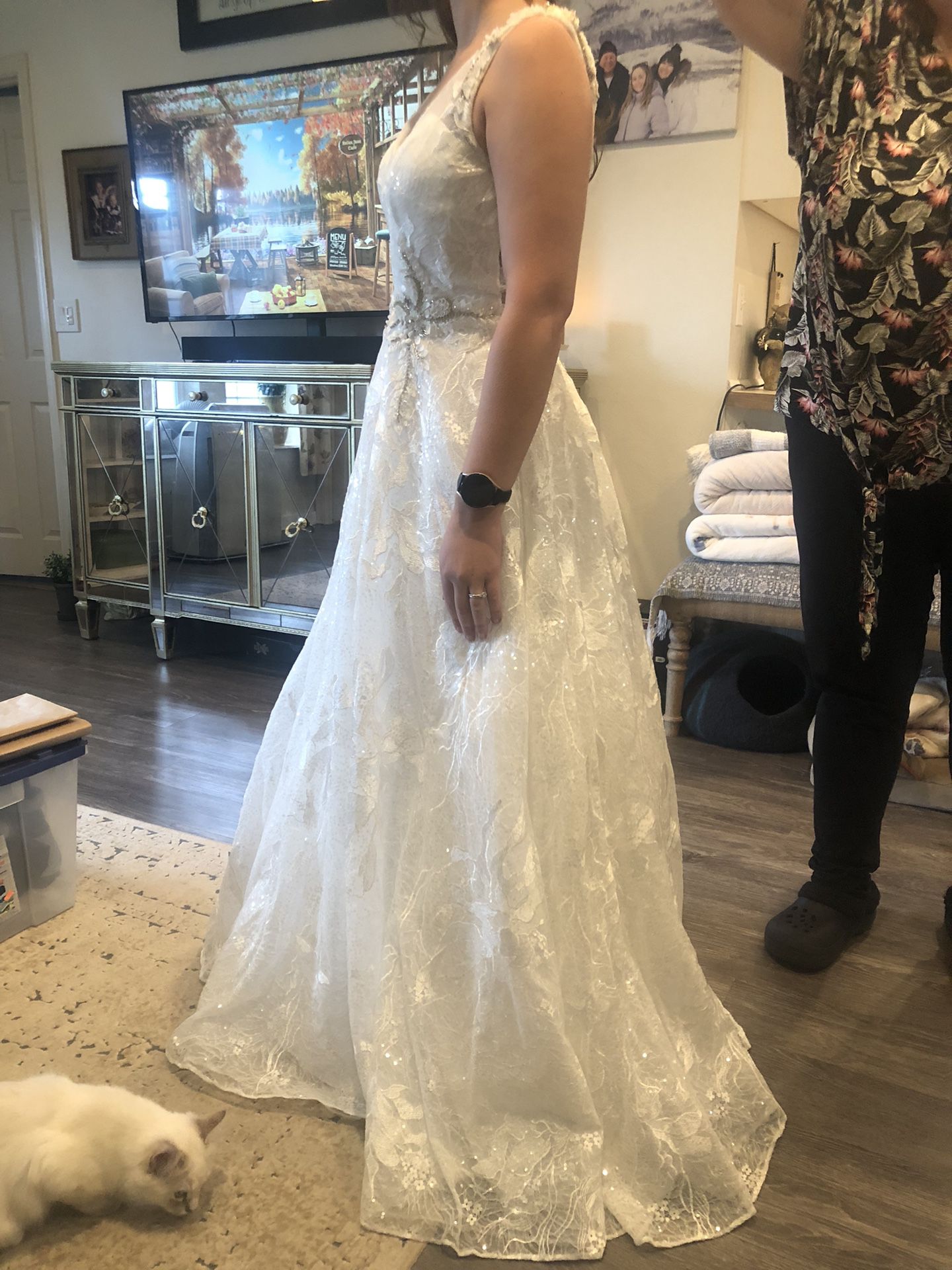 Morilee V-neck Wedding Dress