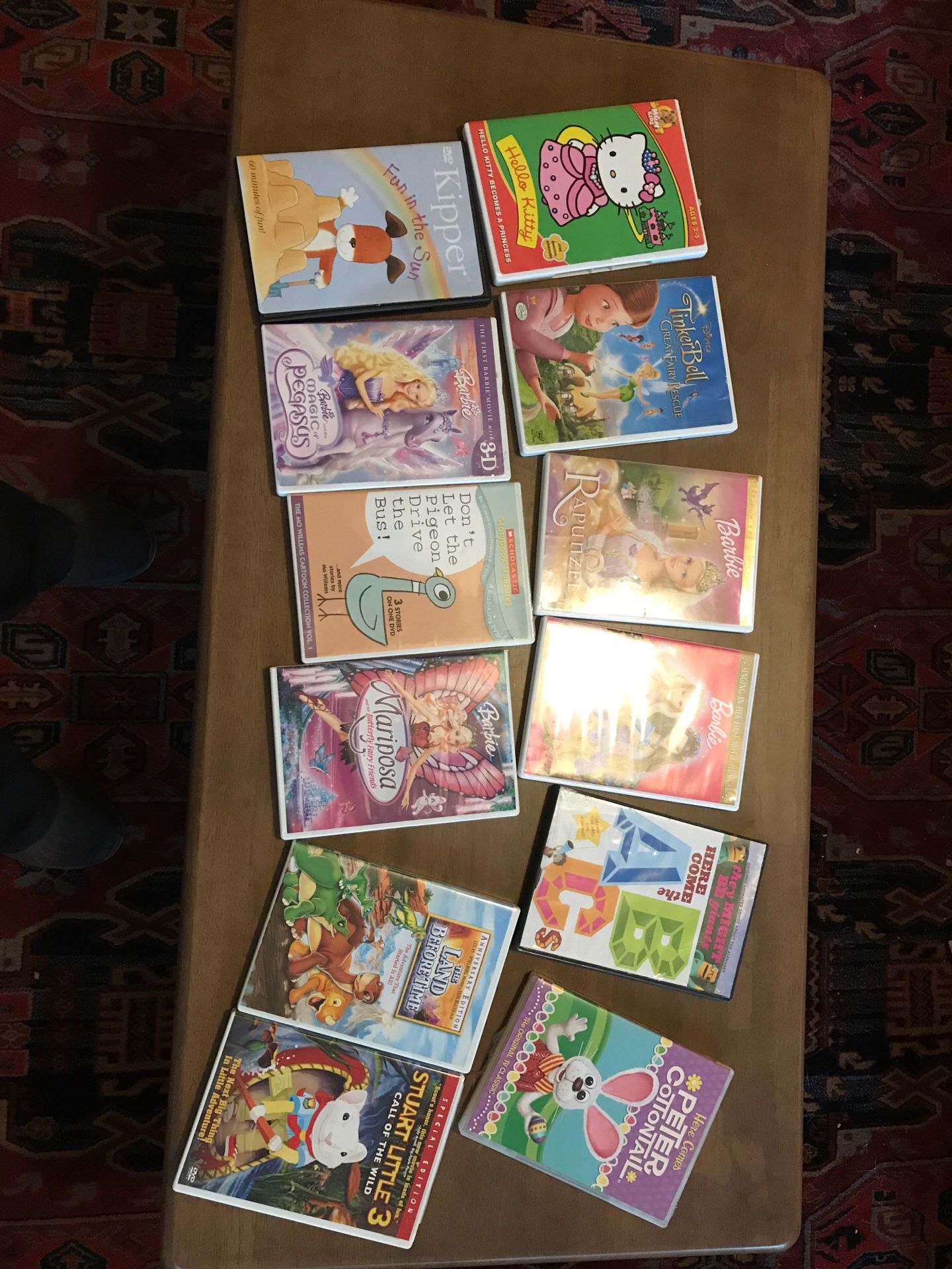Kids DVDs—Disney, Barbie, Many Others