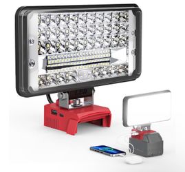 LED Work Light Compatible with Milwaukee 18V Battery, 14500LM 145W Cordless