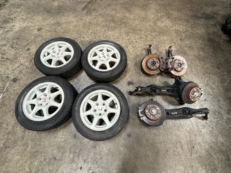 Honda Civic Type R Ek9 Dc2 Db8 Ek4 Eg6 5 Lug Conversions With Tires And Rims 32mm 