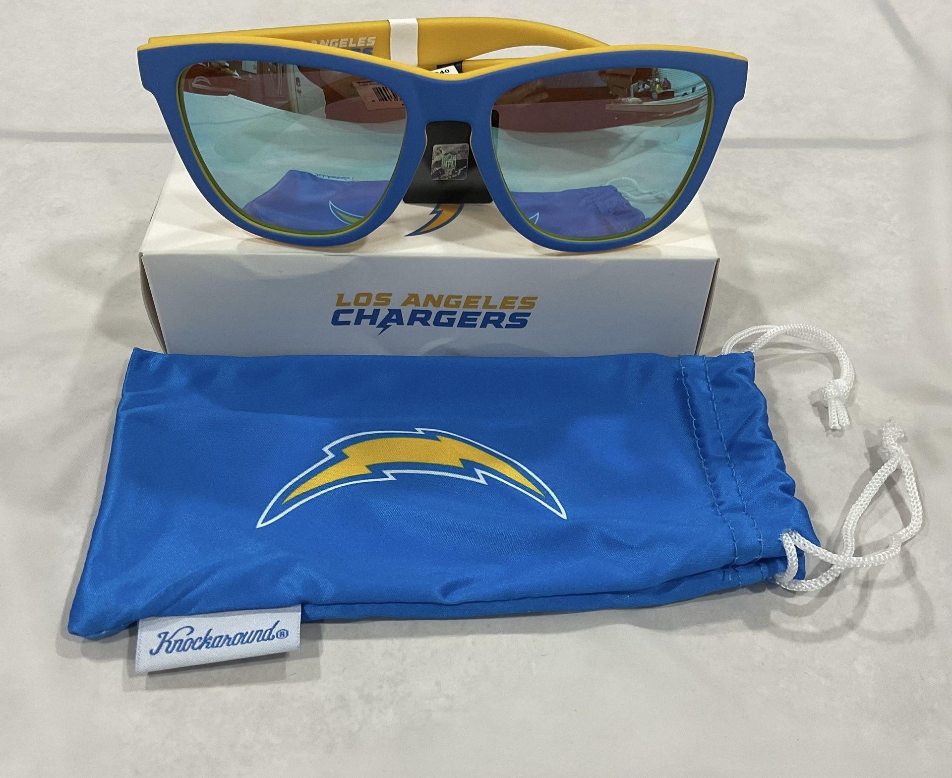 Knockaround Los Angeles Chargers Polarized Premium Sport Sunglasses New!