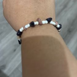 Dark Blue , White, Vintage Rose 