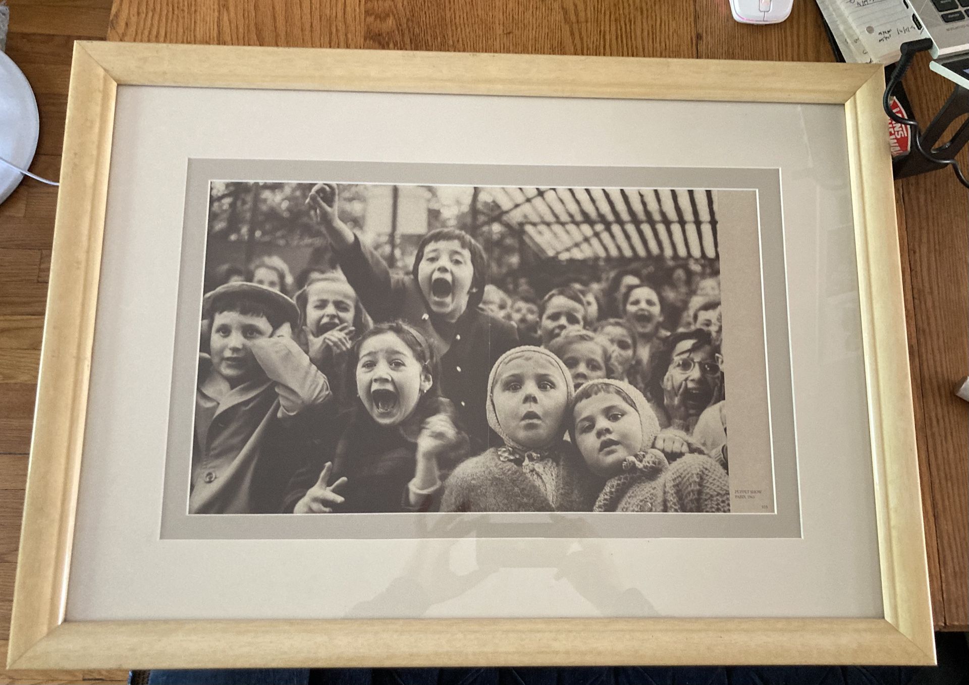 Framed Vintage Parisian Street Scene 