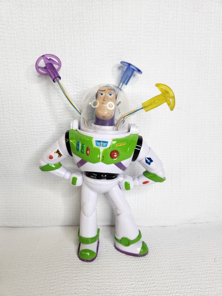 Disney Parks Buzz Lightyear Star Command Light Chaser Spin Lights 8.5" .