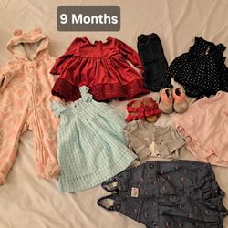 BABY CLOTHES- GIRL (size 9 Months)