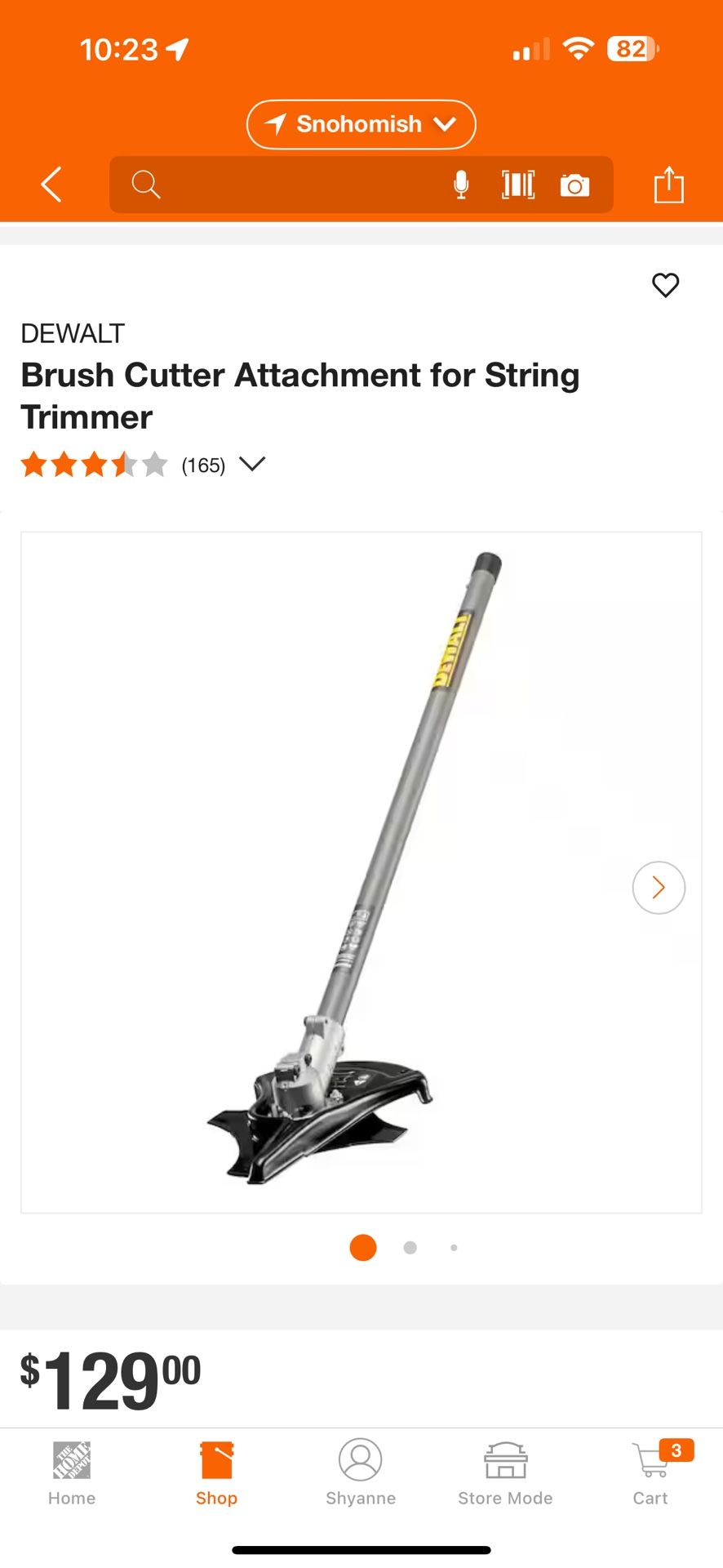 New In Box Dewalt Brush Cutter Attachment