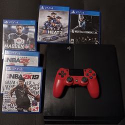 PS4 With Remote And Some Games 