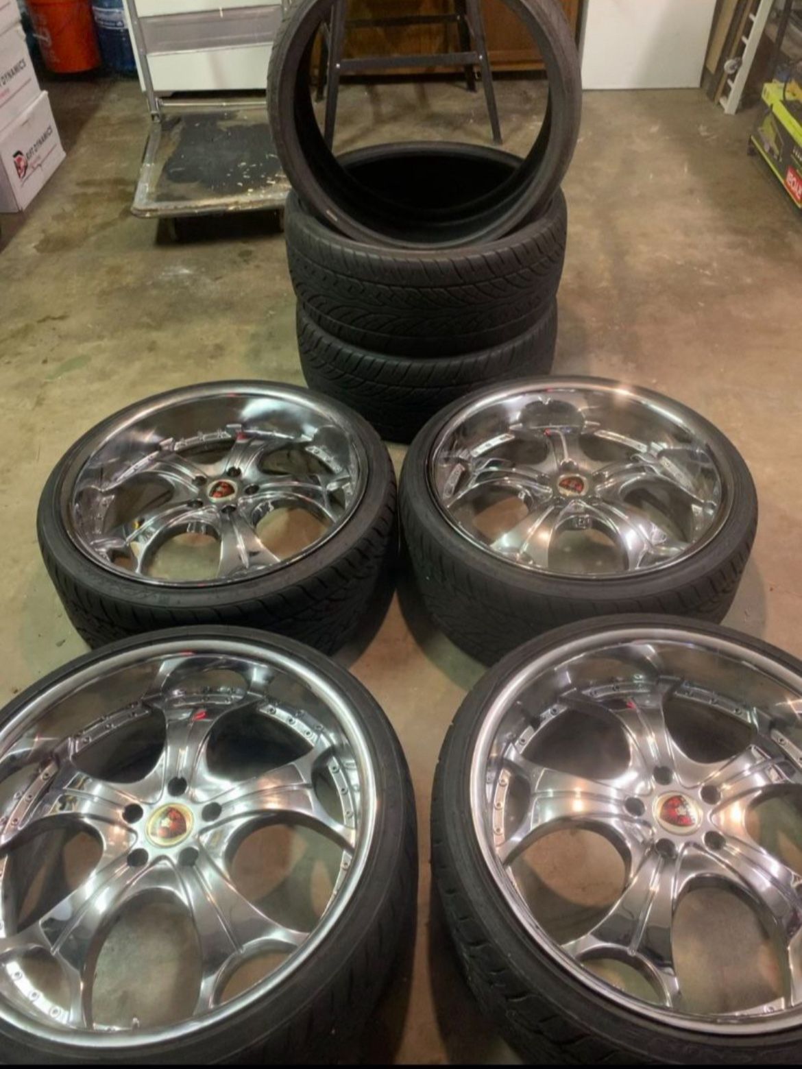 Pre owed 22” Wheel Set With tires And extras $1000