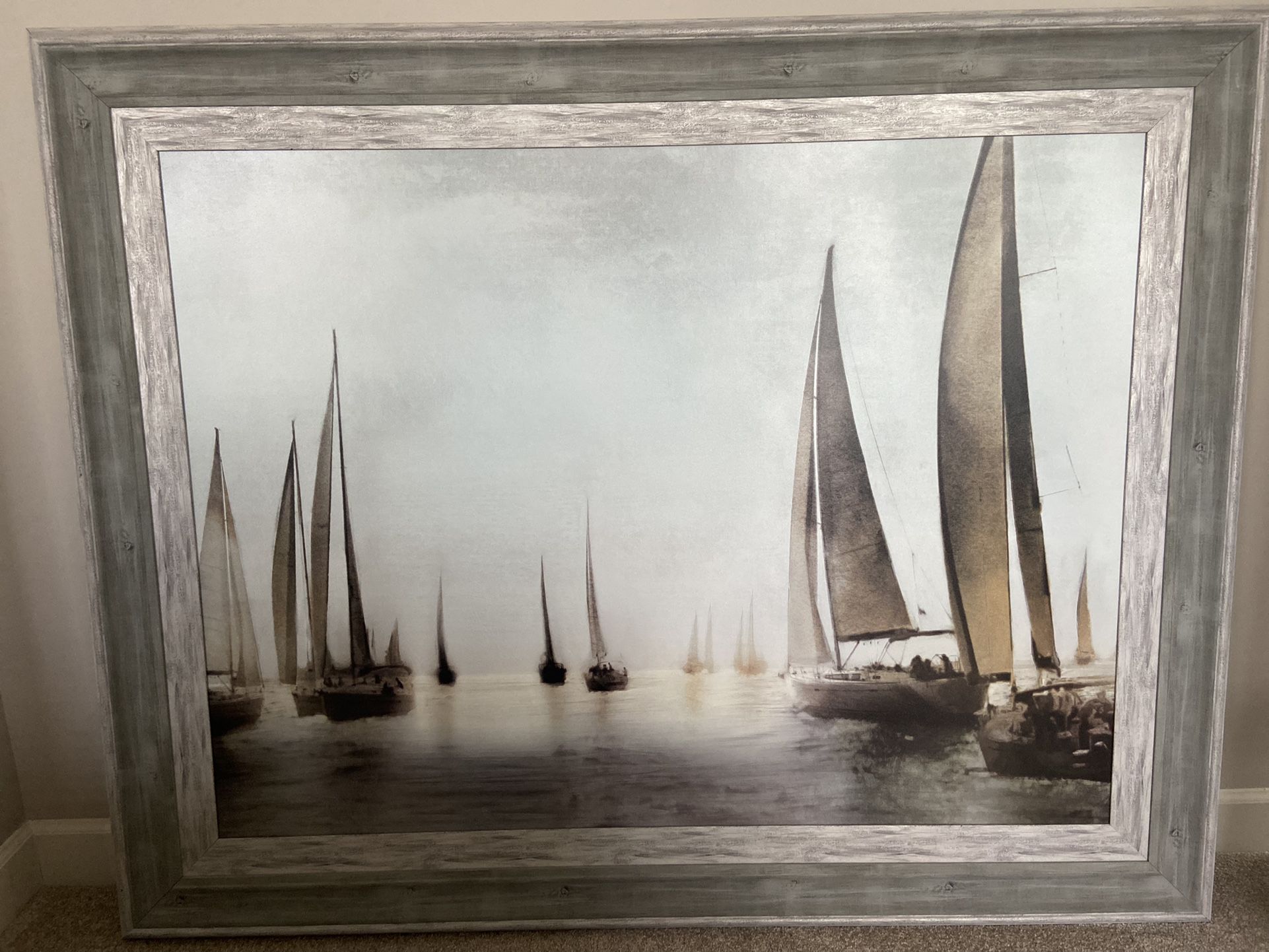 Sailboat Picture 58” X  45” Tall