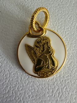Pandora 14K GP Angel Pendant