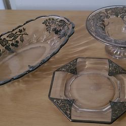 Silver Inlay Dishes