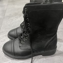 Women Black Boots Size 10