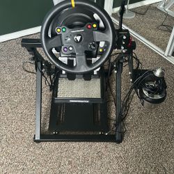 Portable driving simulator setup