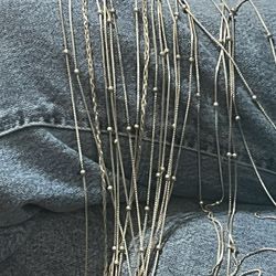 Silver Necklaces $13