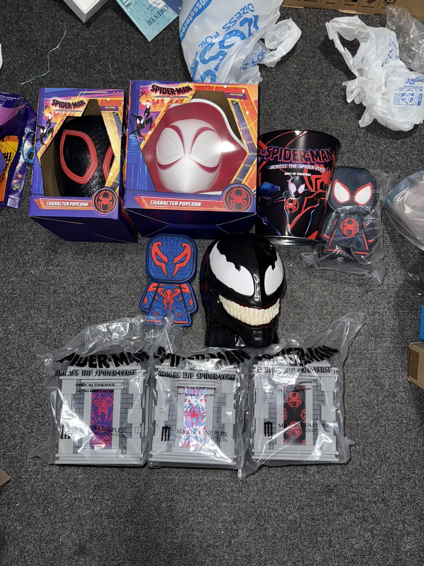 Spider-Man Collectible Pop Corn Buckets, Drink holders