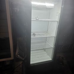 Imbrea 12 Cubic Feet Glass Door Commercial Merchandiser Cooler Refrigerator 