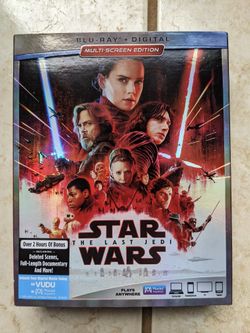 Star Wars, The Last Jedi - Blue Ray