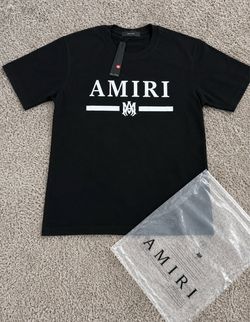 Amiri MA Bar Logo T-Shirt Black Size M