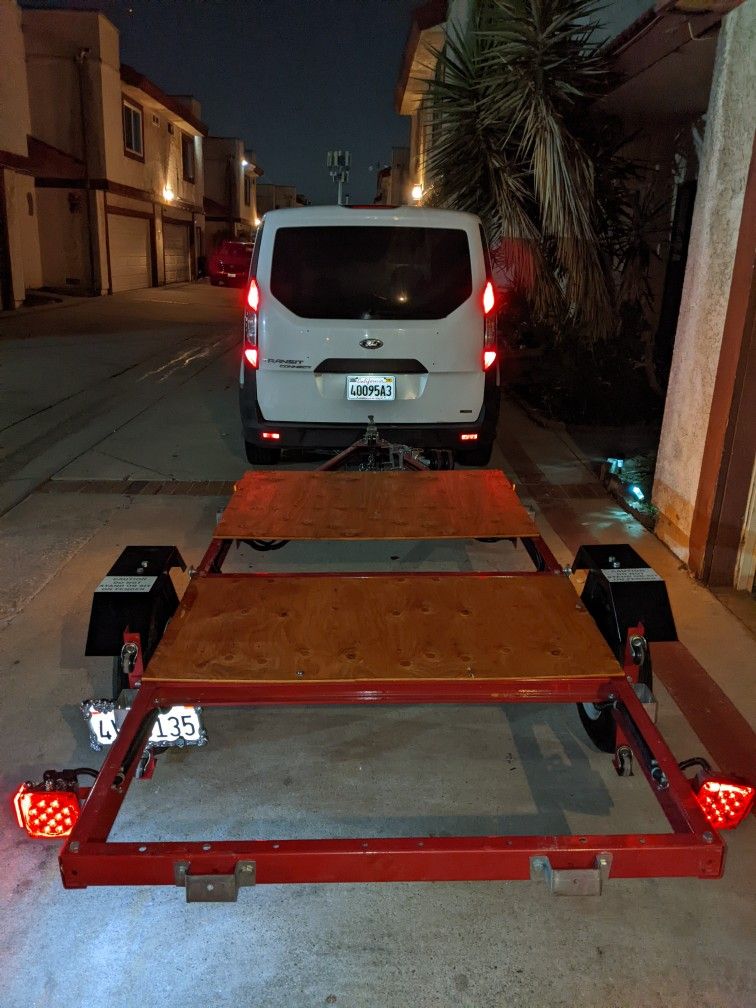 Harbor Freight 4x8ft 5 Lug Folding Trailer
