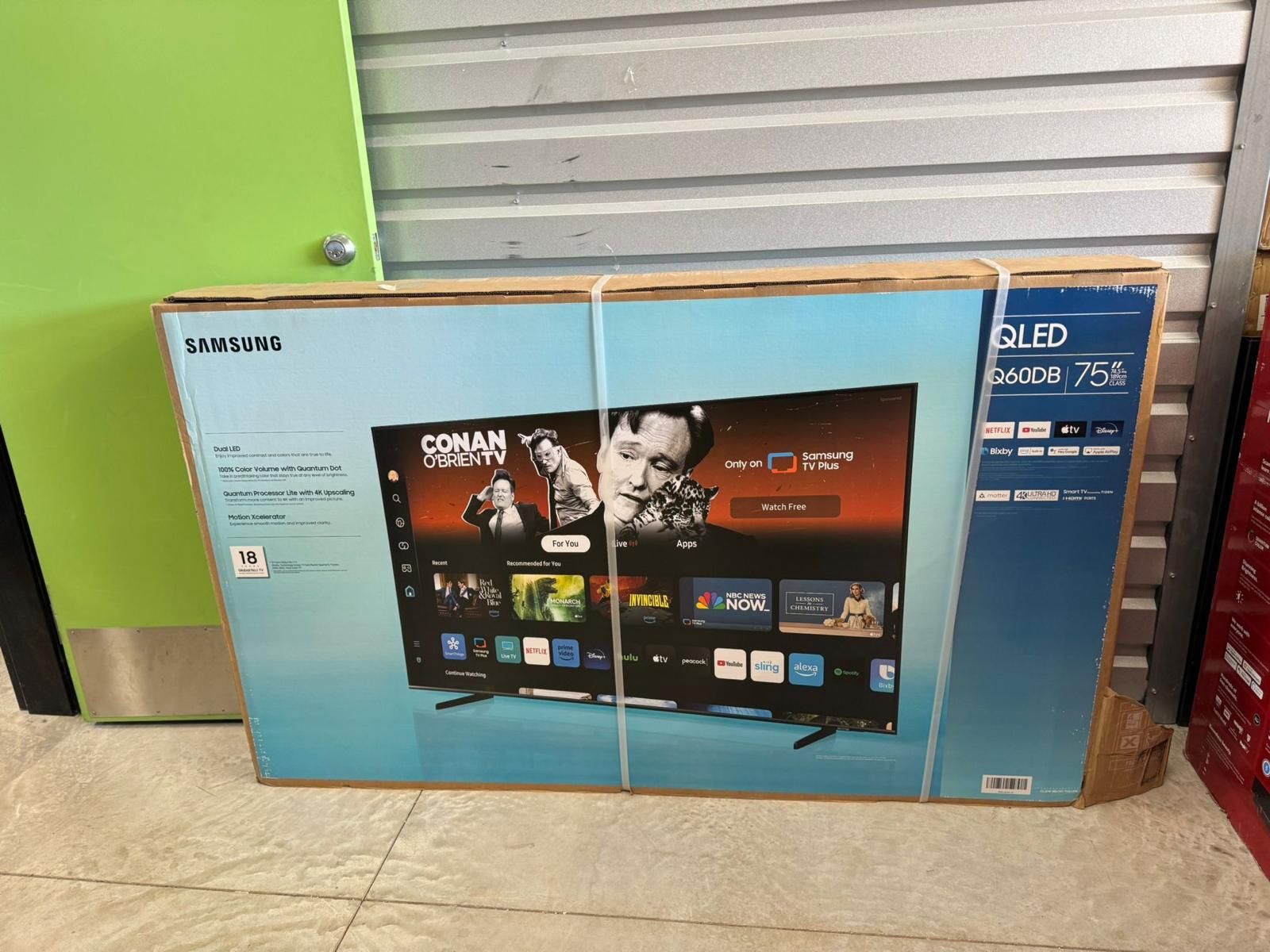 Hd388 75q6 75” Samsung smart 4k Qled hdr tv floor model