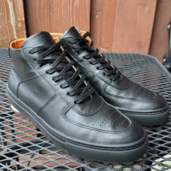 Beckett Simonon Garcia High Top full grain leather sneakers in men's size 9.5