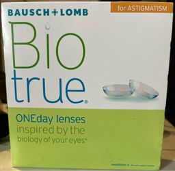 BAUSH + LOMB BIO TRUE CONTACT LENSES COUNT 90
