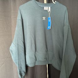 Adidas Forest Green  Crop Pullover Sweater (Woman’s  XL)