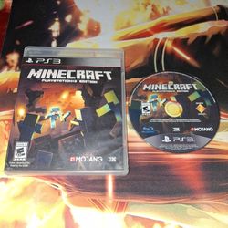 PS3 MINECRAFT PLAYSTATION 3 EDITION GAME...VG COND...ADULT OWNED AND KEPT IN A SMOKE FREE HOME...$15...