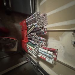 Almost Hundred Rolls Of Wrapping Paper
