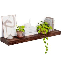 Floating Shelves 48”x12” - Rustic Brown