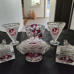 Mini "Hofbauer" Redbird Crystal From Germany. Price Ea. Will Be Posting Large Full Size In The Coming Days