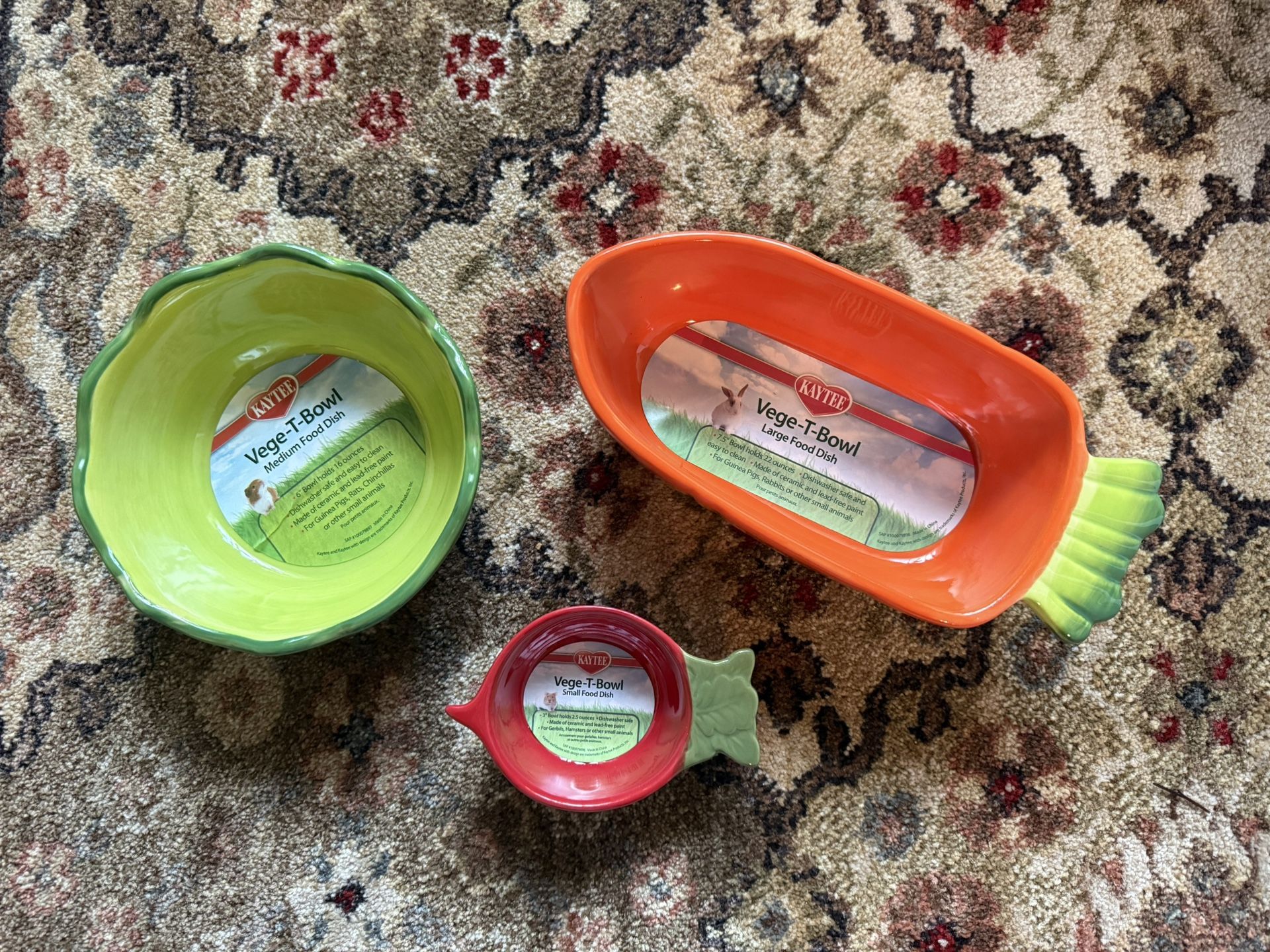 Pet Food Bowls Set