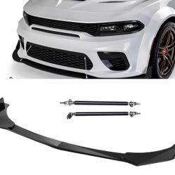 Carbon Fiber Front Bumper Lip Spoiler Splitter for All Cars, Kia, Infiniti, mustang, Benz,bmw ford