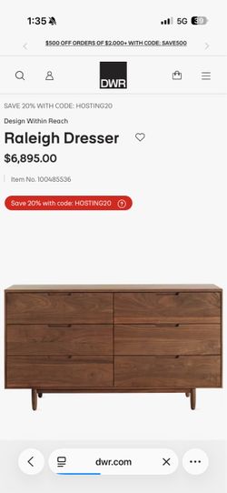 Design Within Reach Raleigh Dresser