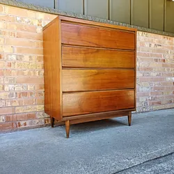 Mid Century Modern Broyhill 4 Drawer Highboy Dresser #2 Vintage