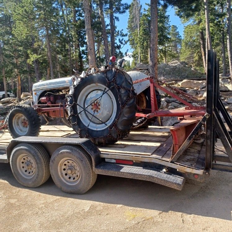 Tractor With Plow