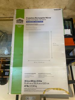 Project Source 36” x 60” Frameless Mirror