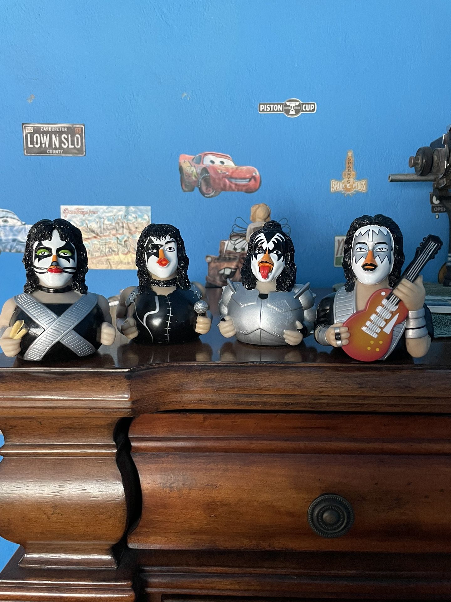 KISS 💋 🎸 🥁 2002 Celibriducks rubber duck set!! BRAND NEW!!