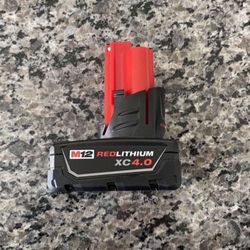 Milwaukee M12 4.0 Battery