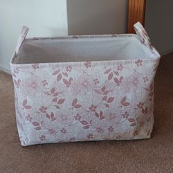 Floral Print Basket