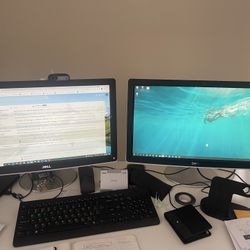 2 Identical Monitors - Dell - 22 Inch